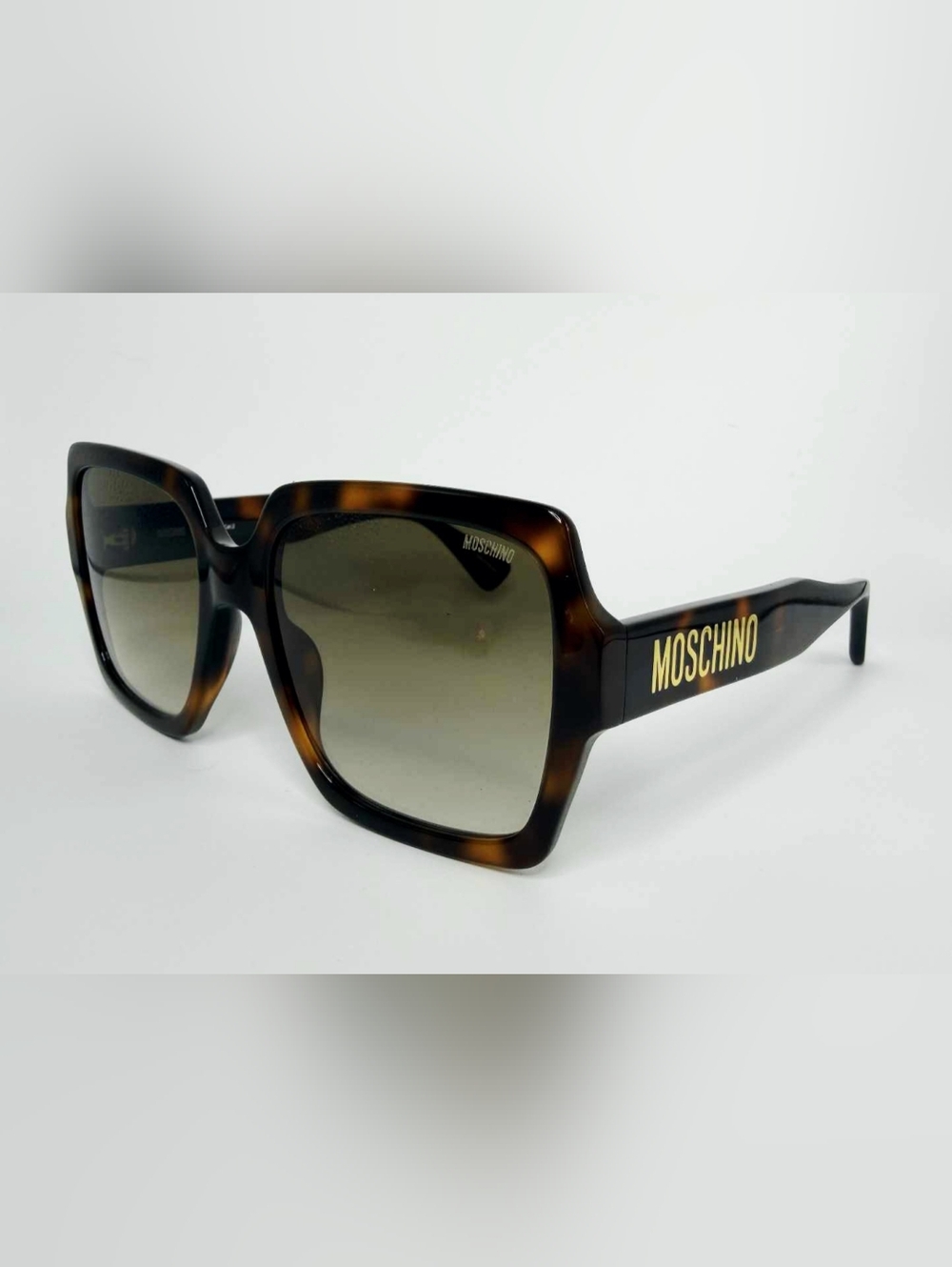 🕶 MOSCHINO Oversized Square Havana Tortoise Sunglasses MOS127/S